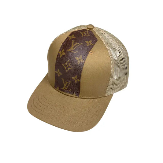Couture Cap Trucker Hat / Upcycled LV