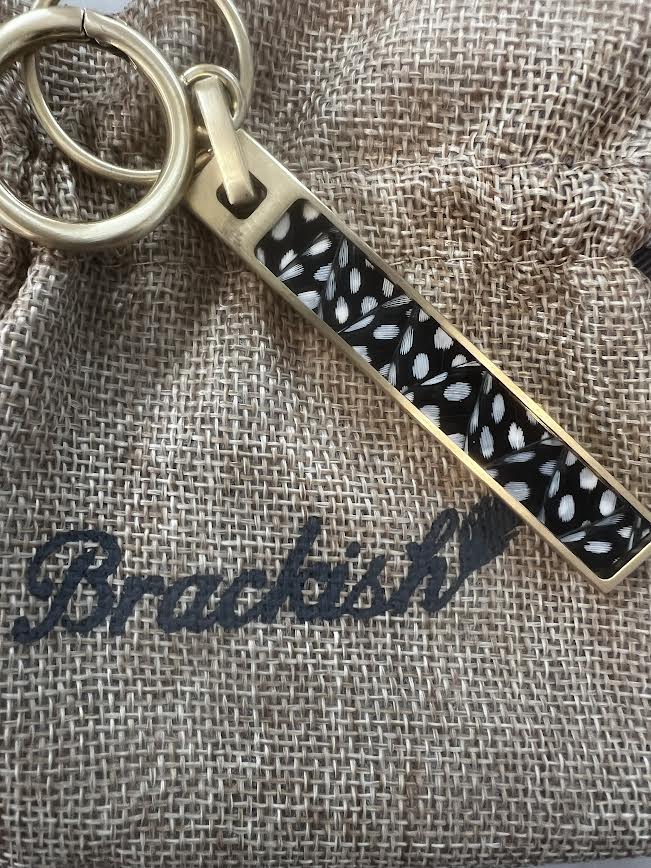 Route 66 -Guinea Feather Keychain