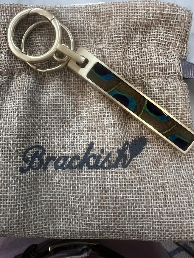Route 66- Peacock Feather Keychain