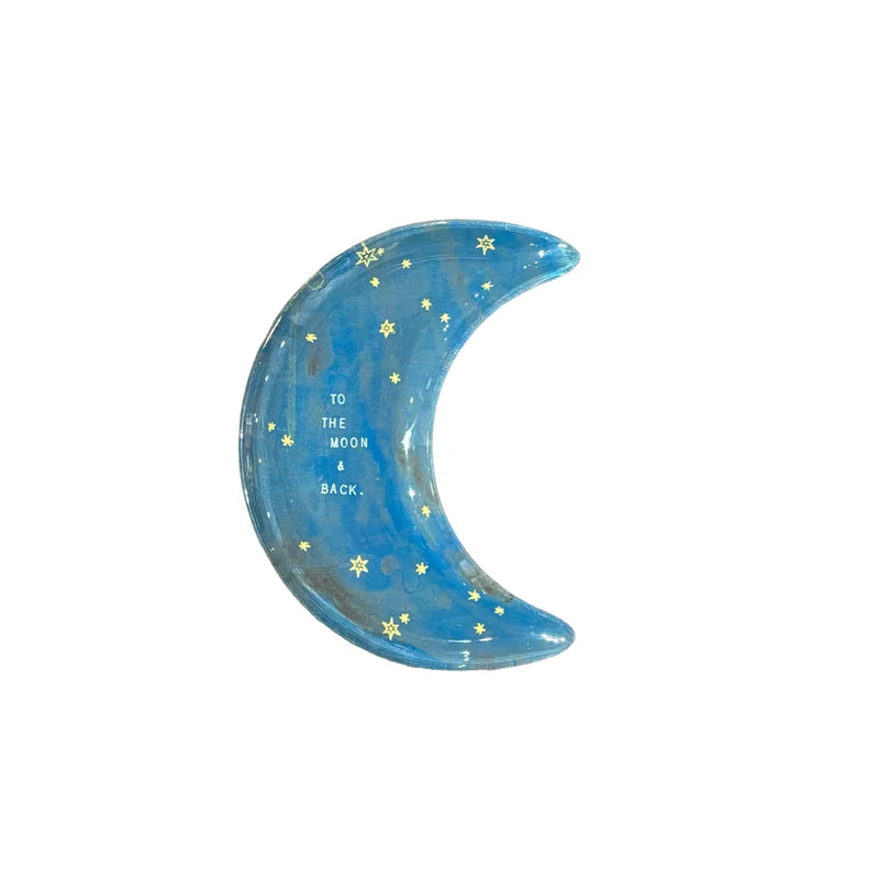 Moon Decoupage Plates