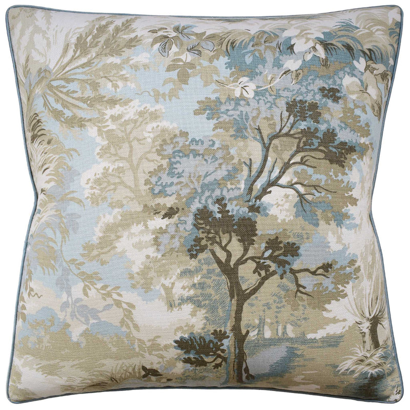 Lincoln Toile Beige/Spa Blue