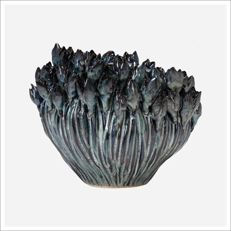 Arlen Azure Short Vase