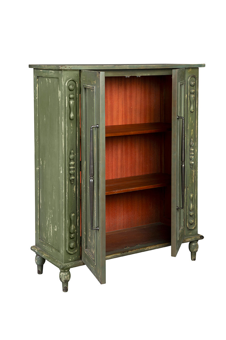 Green Bijou Hall Cabinet