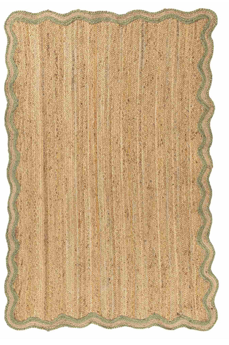 Green Scallop Jute