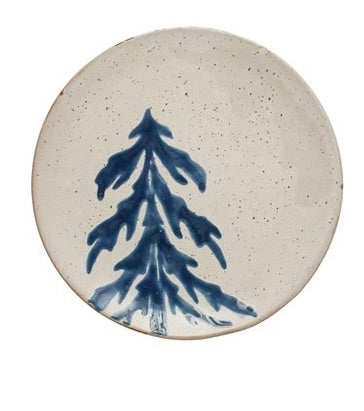 Hand-Painted Stoneware Plate