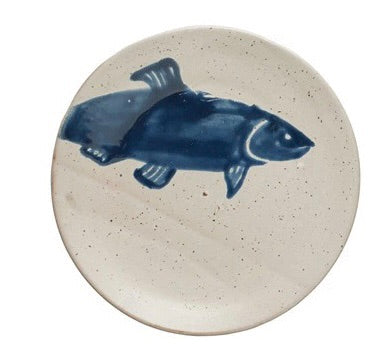 Hand-Painted Stoneware Plate