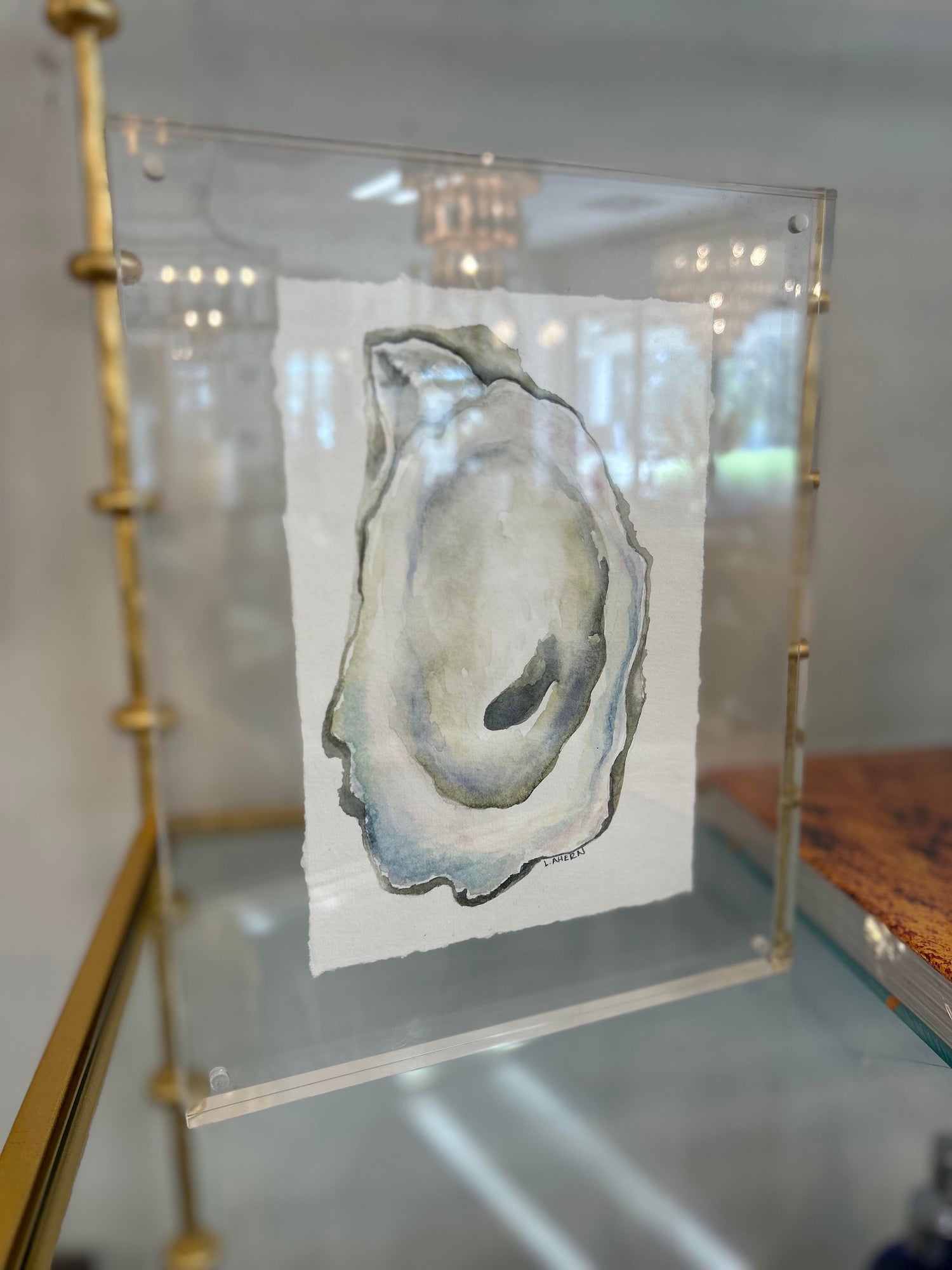 Acrylic Oyster -L.Ahern