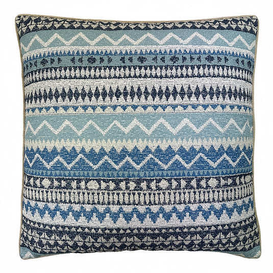 Pilgrimage Stripe Azure Pillow