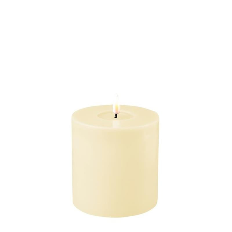 CREAM LED CANDLE 4X4 INCH