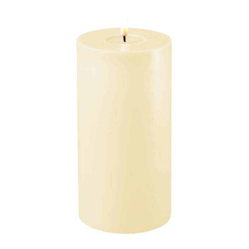 CREAM LED CANDLE 4X8 INCH