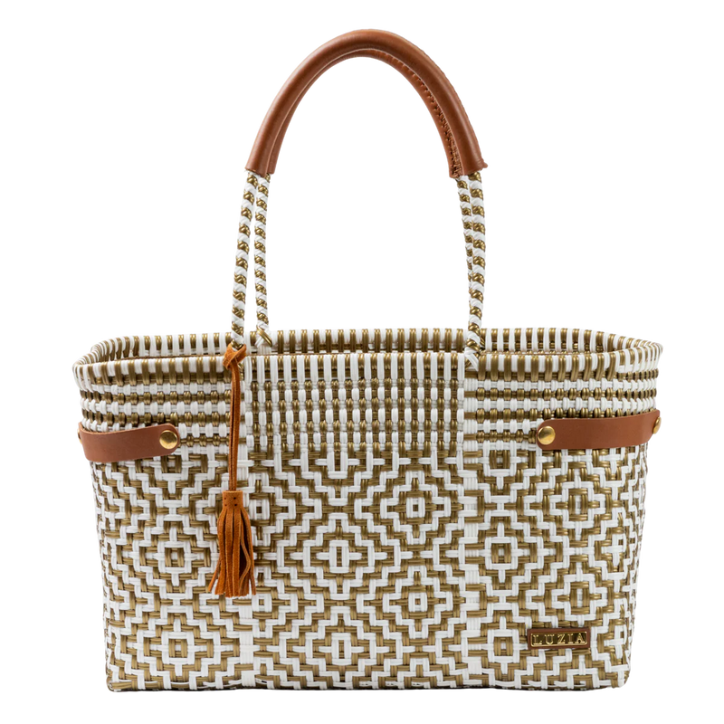 BASKET JUMBO CROSS DIAMOND WHITE GOLD