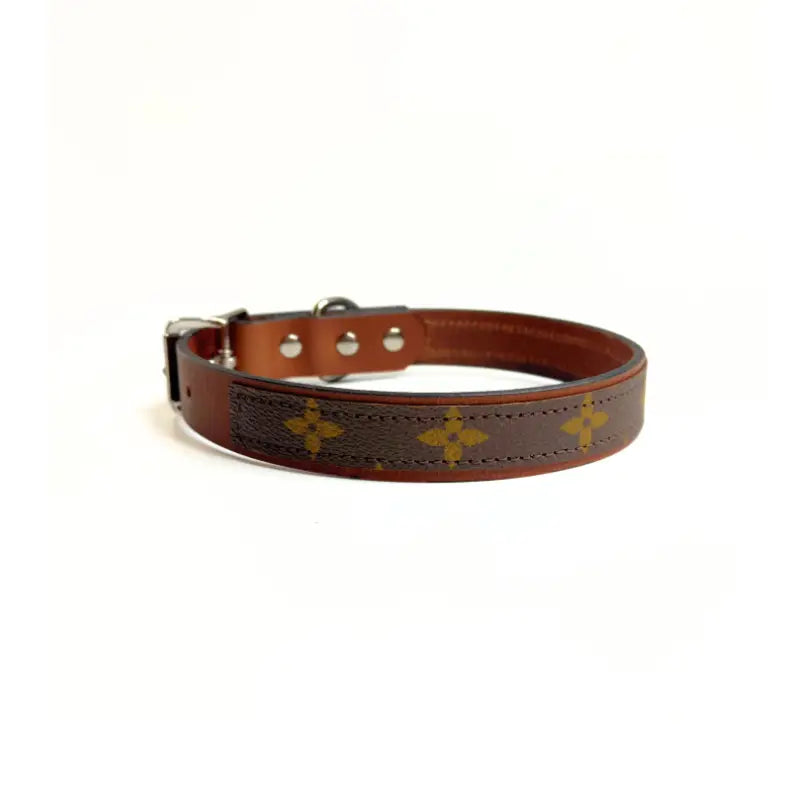 Posh Pet Collar | Upcycled LV Small