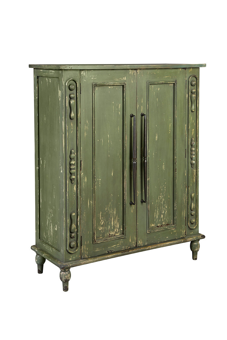 Green Bijou Hall Cabinet