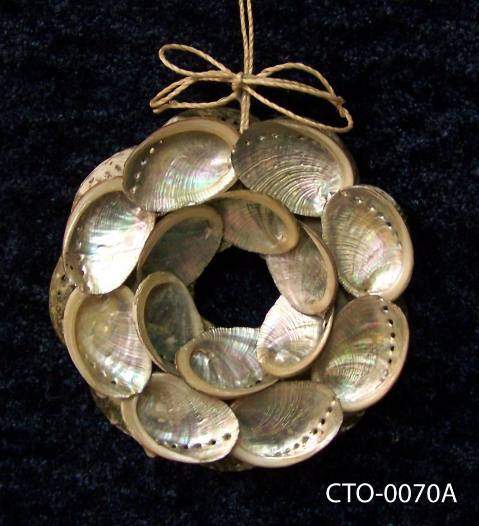 Abalone Wreath Ornament