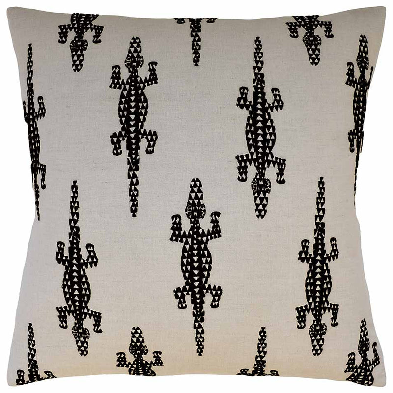 Baracoa Embroidery Black Pillow