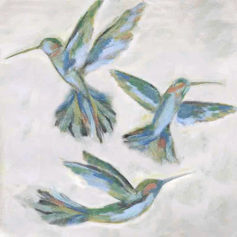 Blue Green Hummingbirds Airfoil