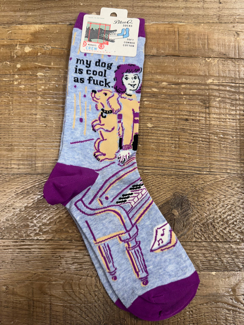 My Dog Is Cool AF Crew Socks