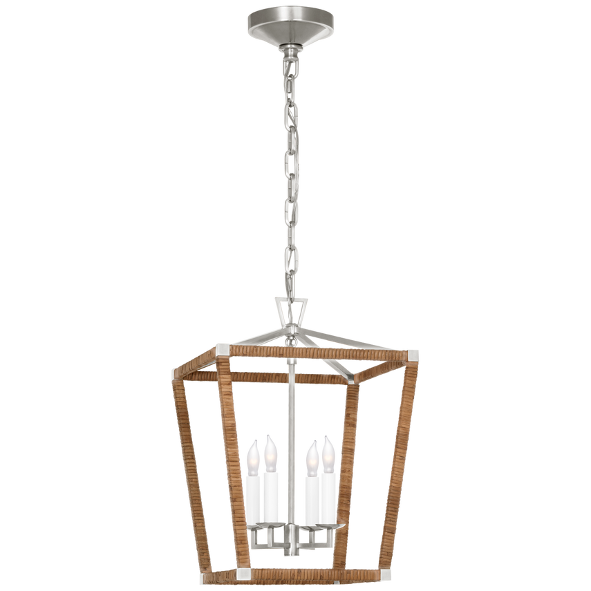 Darlana Small Wrapped Lantern Polished Nickel