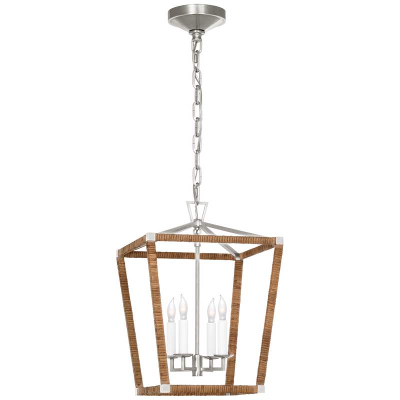 Darlana Small Wrapped Lantern Polished Nickel