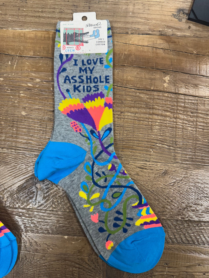 Love My Asshole  Kids Crew Socks