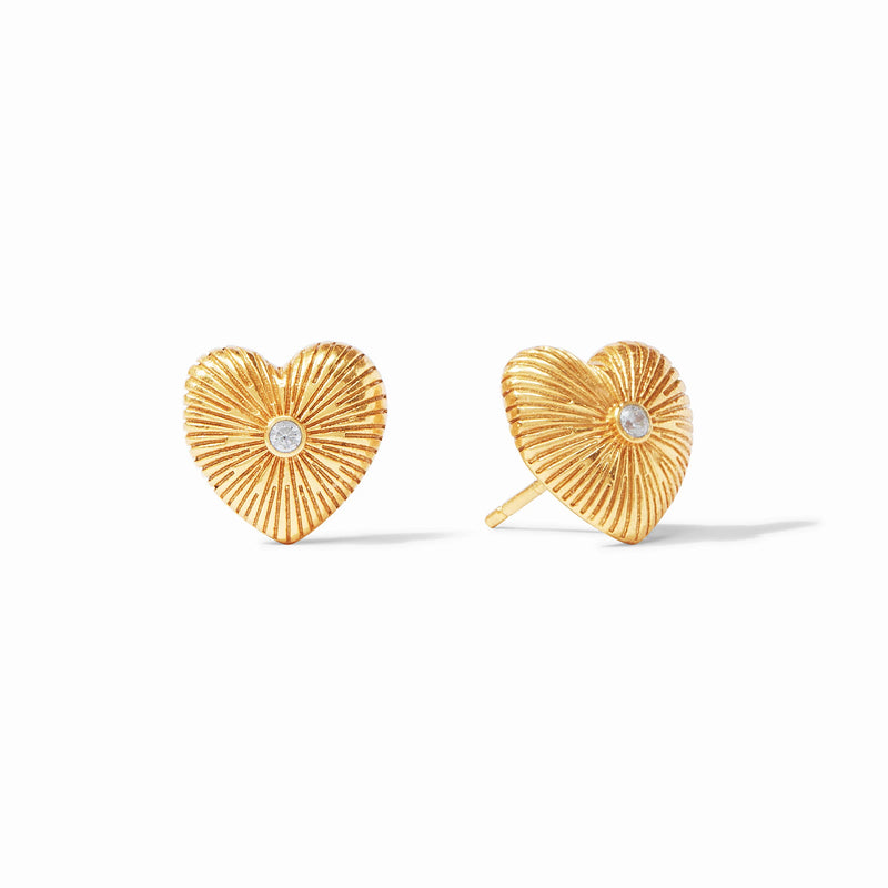 Esme Heart Stud Cubic Zirconia