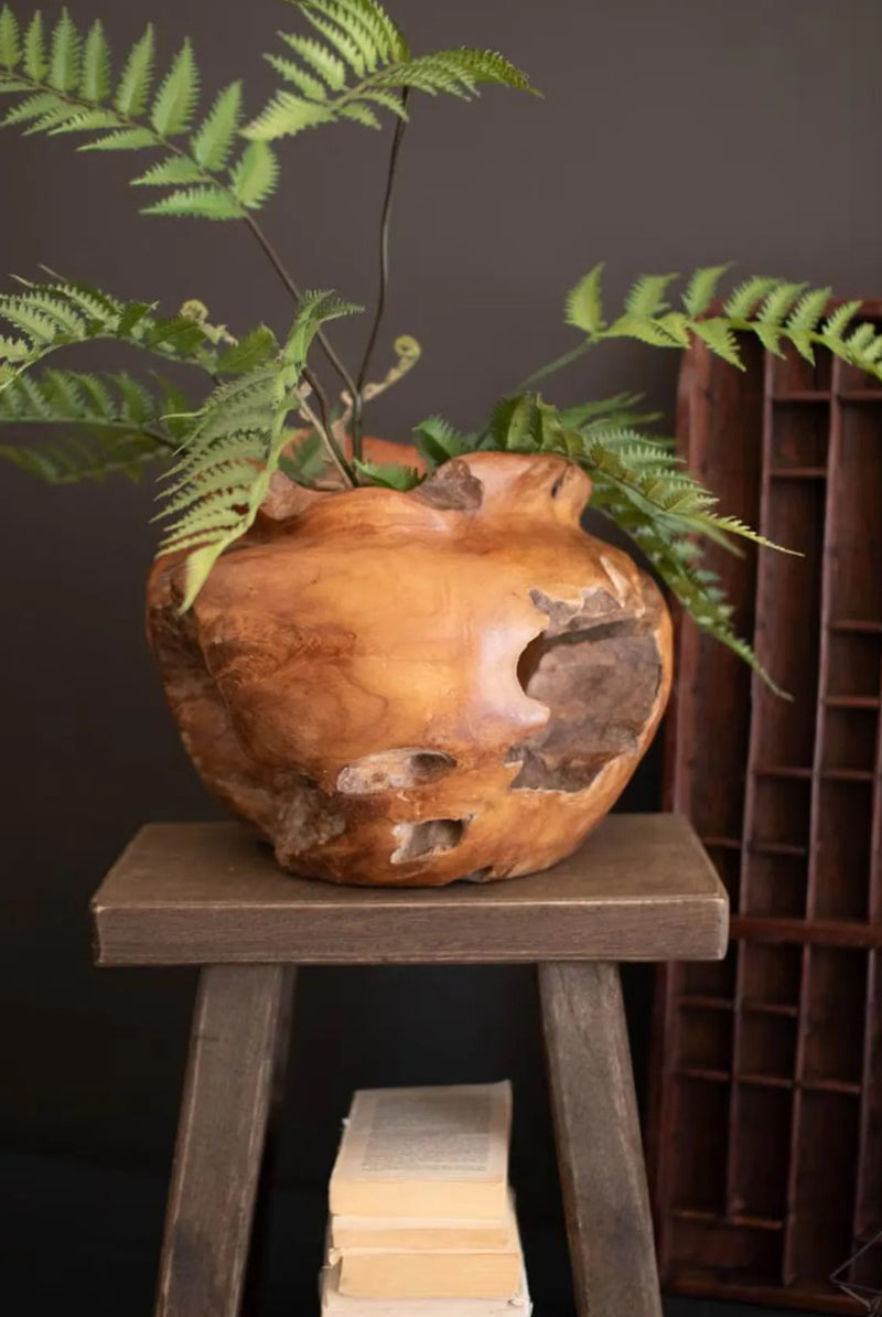 Teakwood Urn