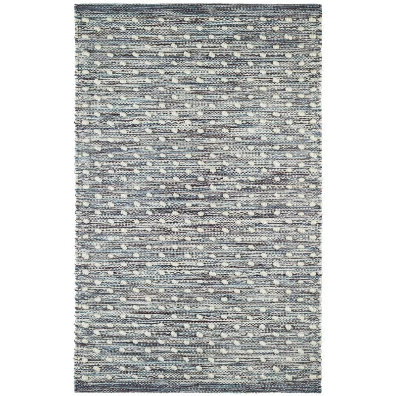 Hobnail Blue Handwoven Indoor/Ourtdoor