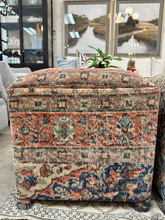 Turkish Rug Stool Undyed