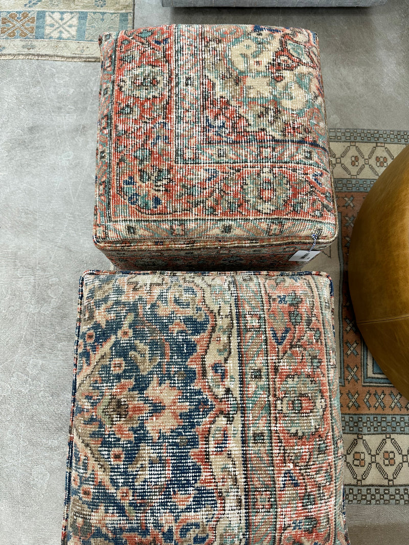 Turkish Rug Stool Undyed