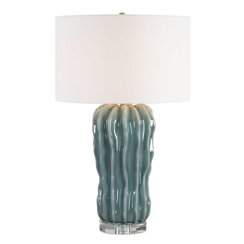 Niese Light Blue Glaze Table Lamp