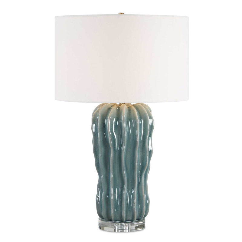 Niese Light Blue Glaze Table Lamp