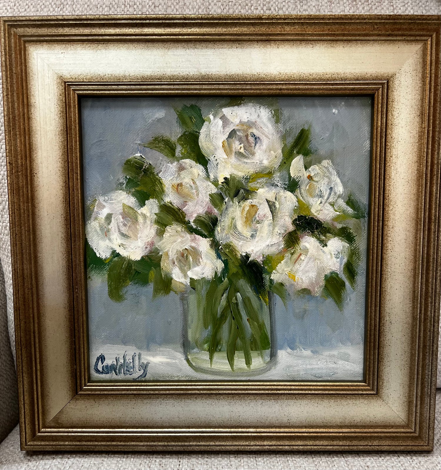 White Roses Original Oil