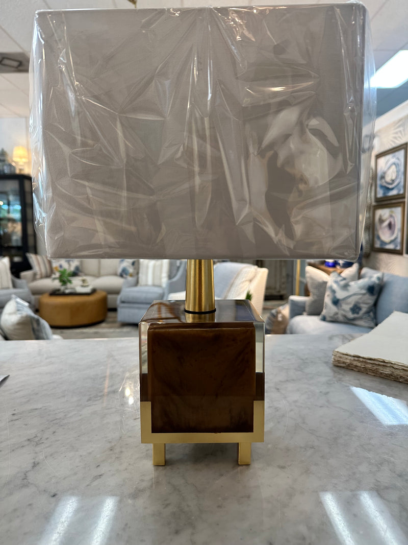 Petit Fors Resin  Lamp - Brown