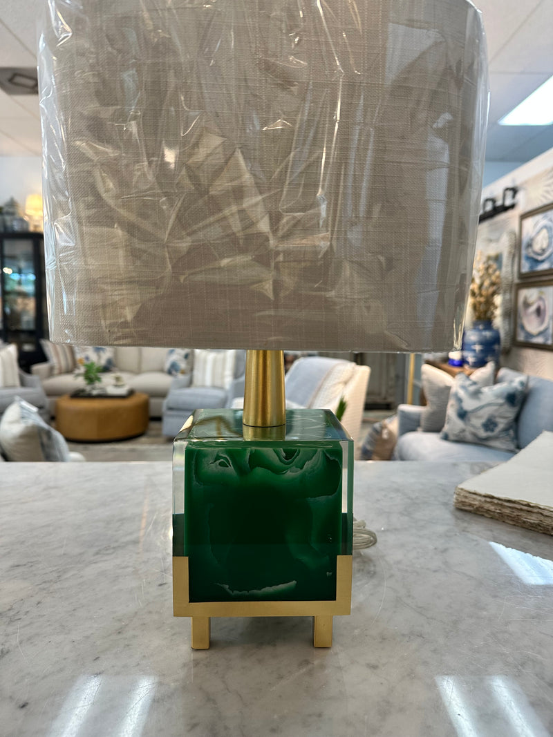 Petit Fors Resin  Lamp - Green