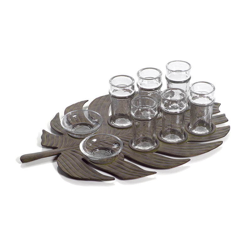 Monstera Leaf Tequila Set