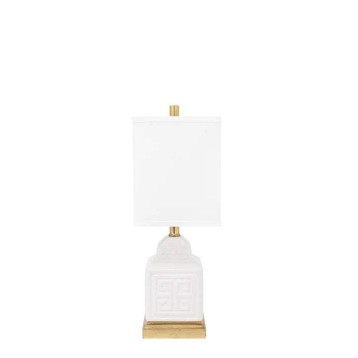 Menderes Table Lamp - White