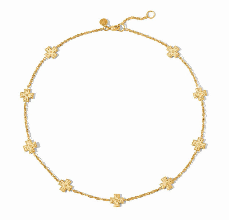 Malta Canterbury Delicate Station Necklace Gold