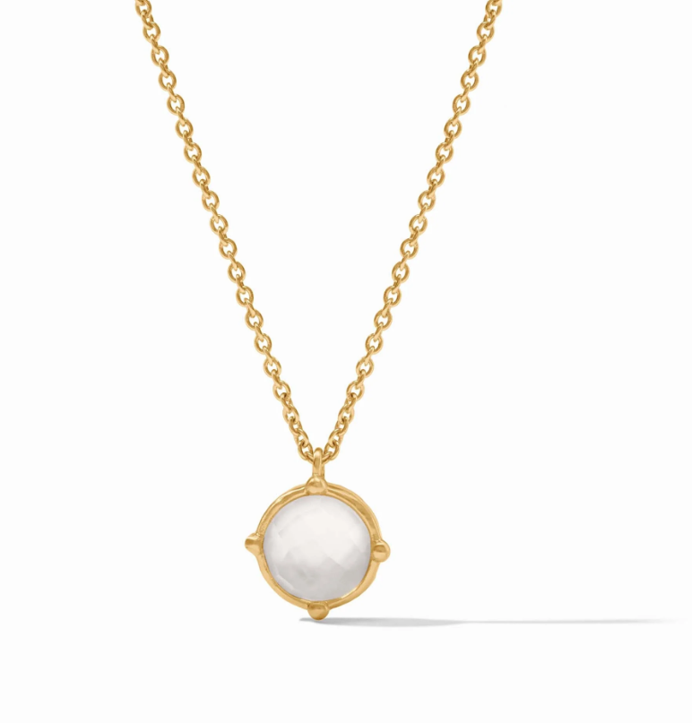 Honeybee Solitaire Necklace-Cubic Zirconia-OS