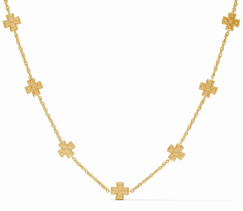 Canterbury Delicate Station Necklace-Gold-OS