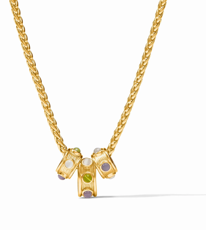 Cobblestone Loop Necklace-Multi Stone Cat's Eye-OS