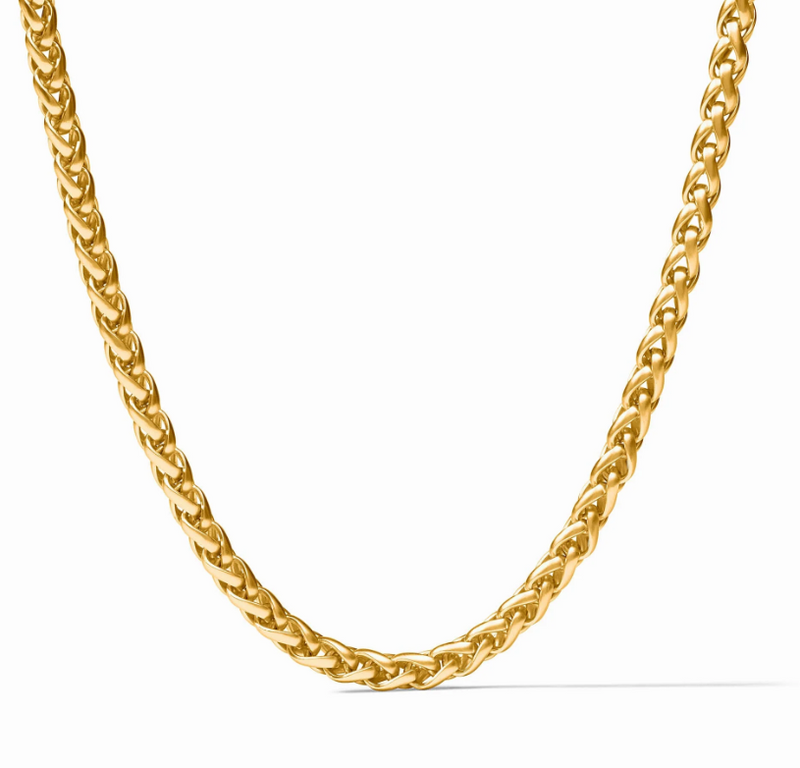 Cobblestone Link Necklace-Gold-OS