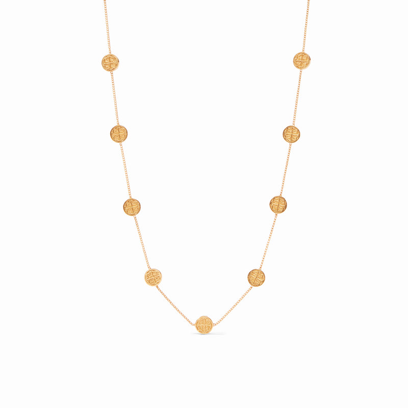 Valencia Delicate Station Necklace Gole