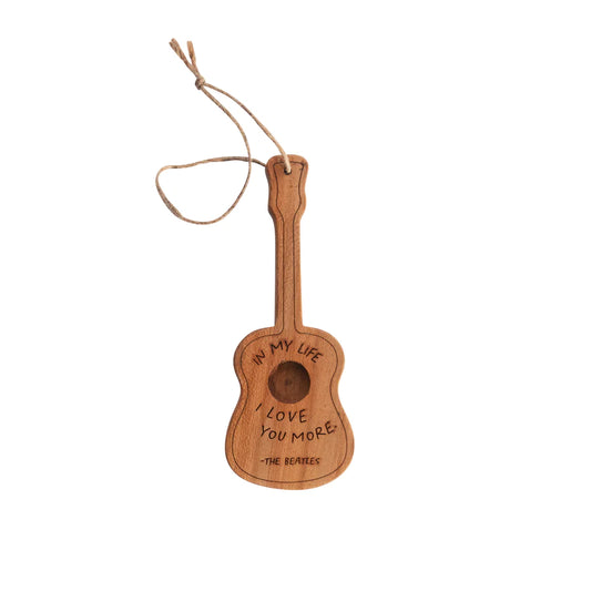 Wooden Guitar Ornament