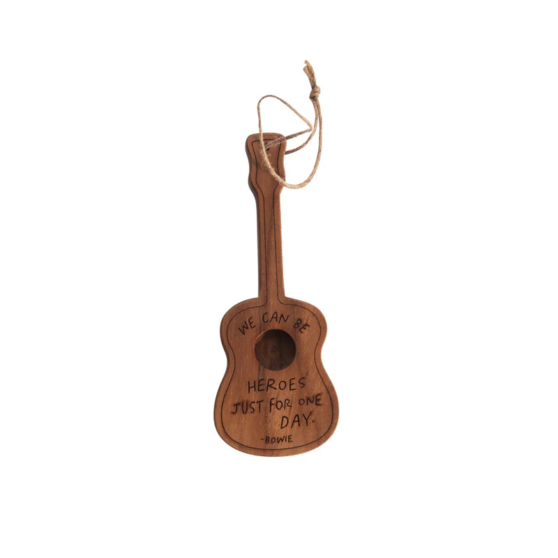 Wooden Guitar Ornament