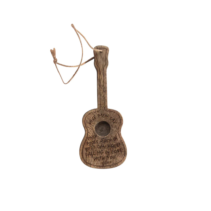 Wooden Guitar Ornament