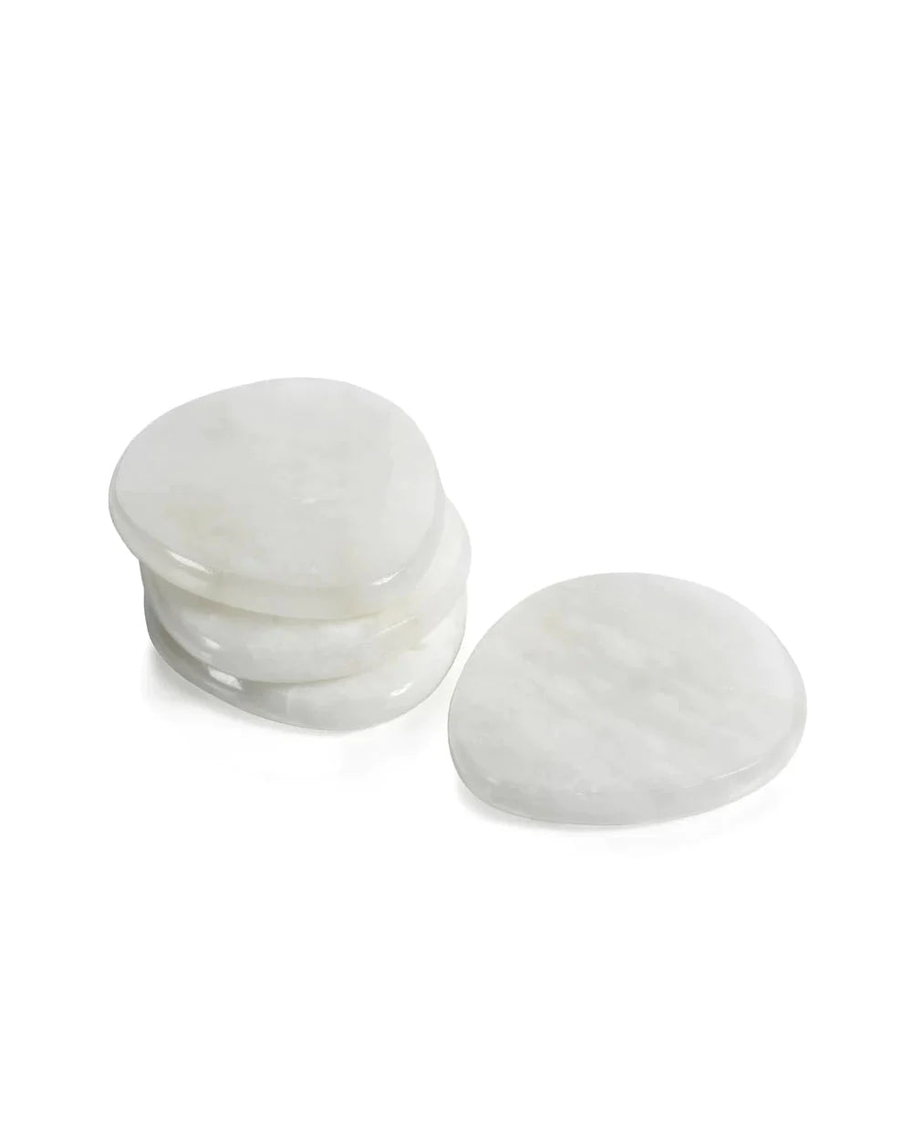 La Salama Alabaster Coaster - White