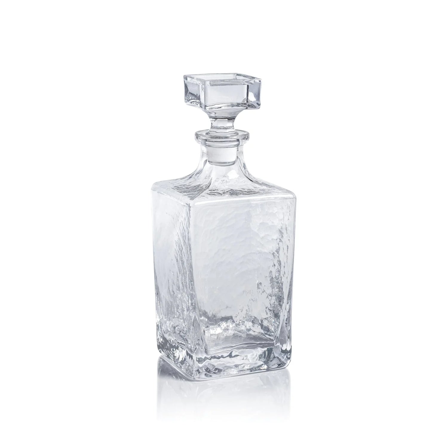 Punta Mita Hammered Glass Decanter