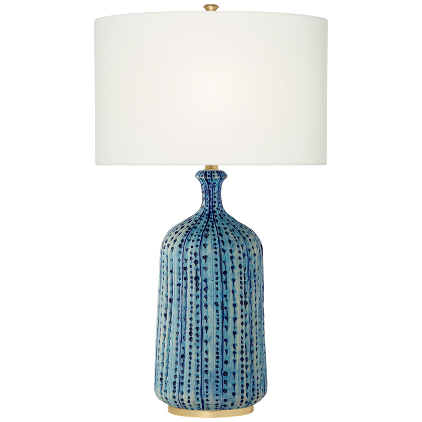 Culloden Table Lamp Pebbled Aquamarine