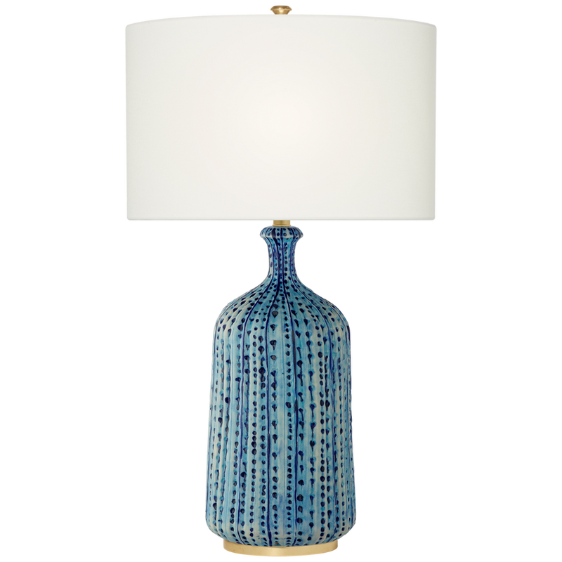 Culloden Table Lamp Pebbled Aquamarine