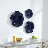 Abella Ceramic Indoor-Outdoor Wall Decor-Cobalt